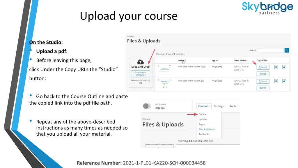 upload your course 4