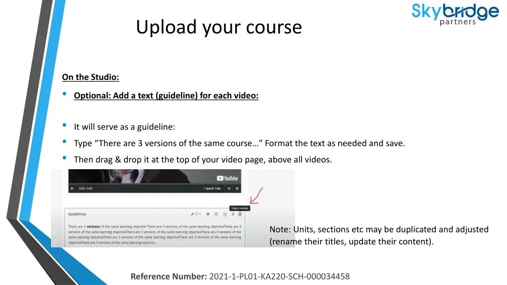 upload your course 7