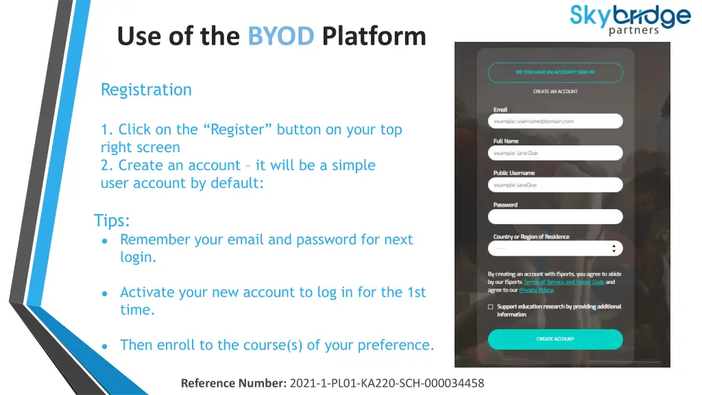 use of the byod platform 3