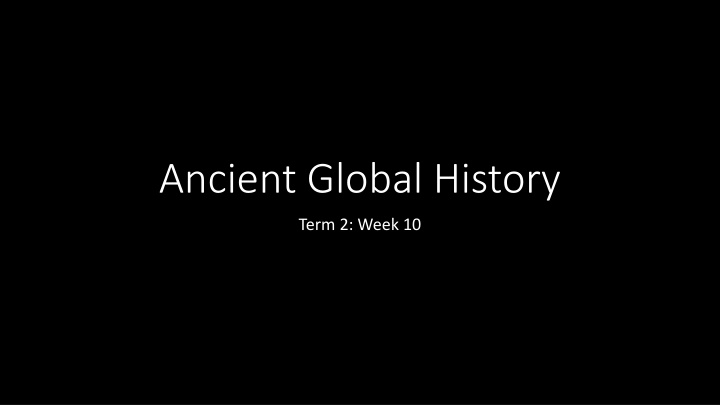 ancient global history