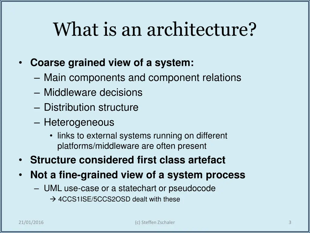 what is an architecture