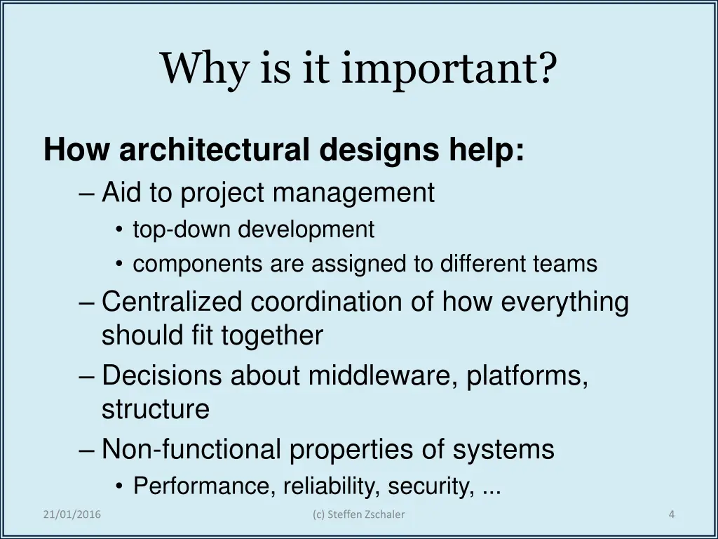 why is it important