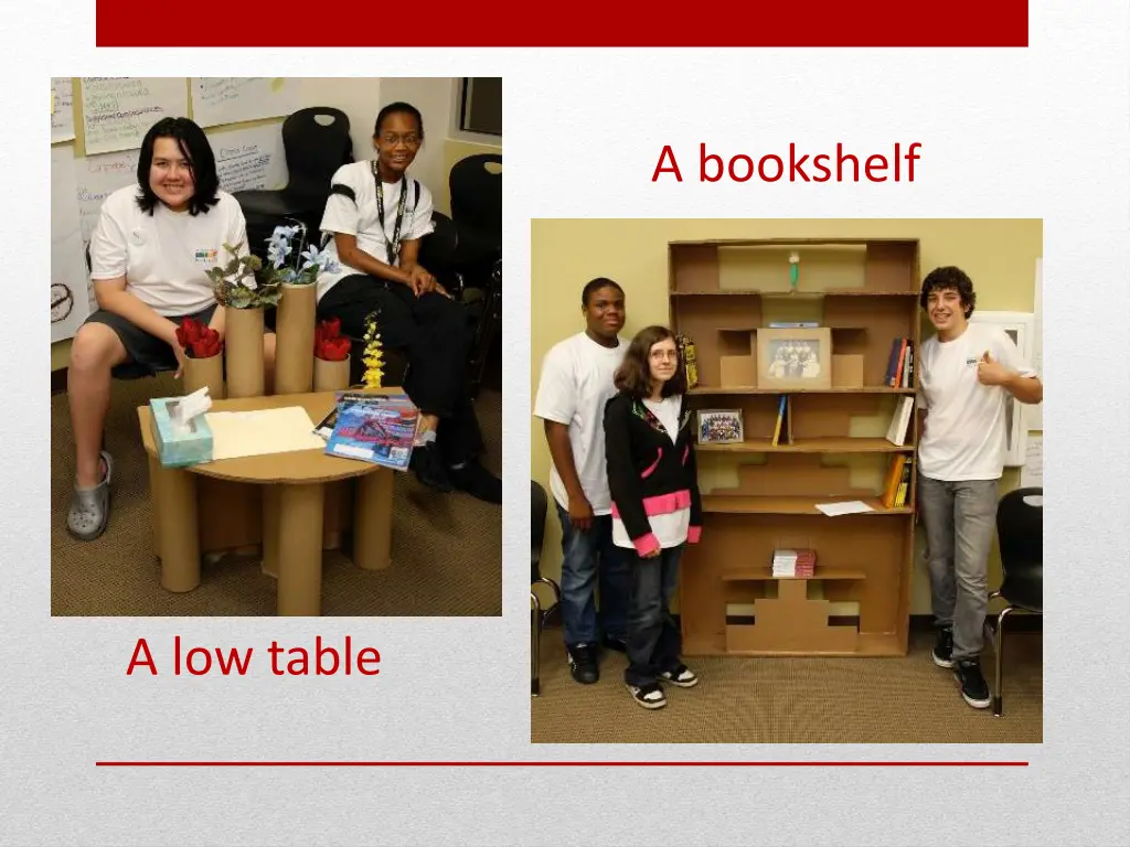 a bookshelf