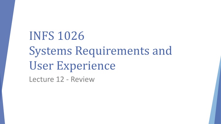 infs 1026 systems requirements and user