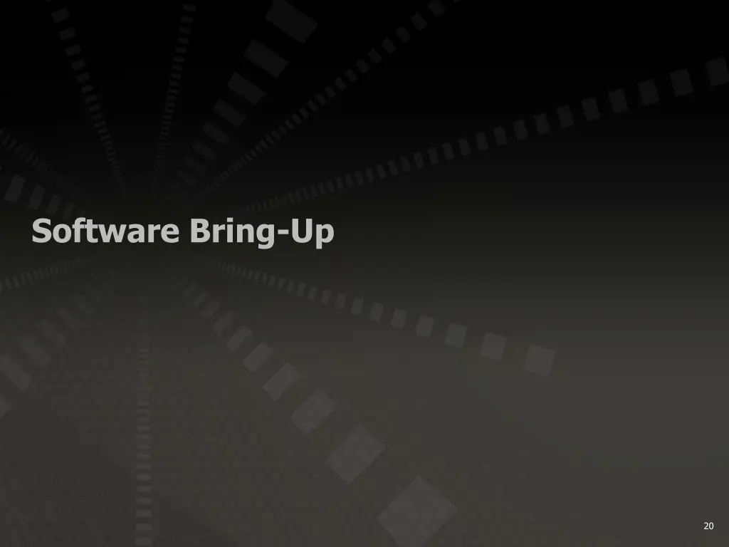 software bring up