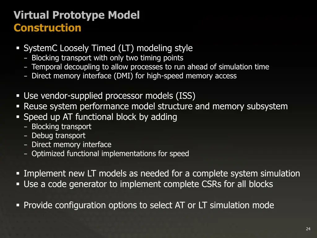 virtual prototype model construction