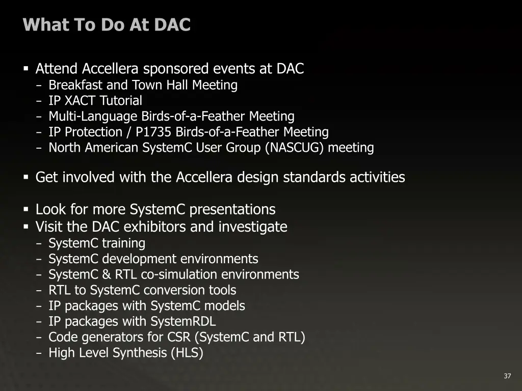 what to do at dac
