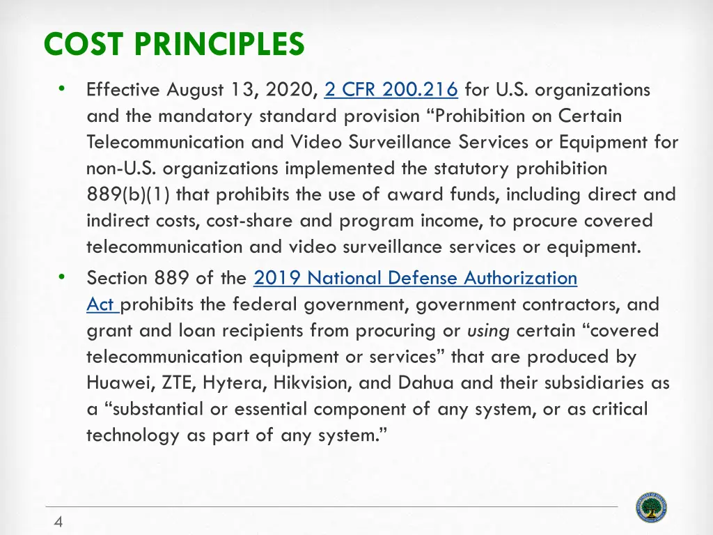 cost principles 1