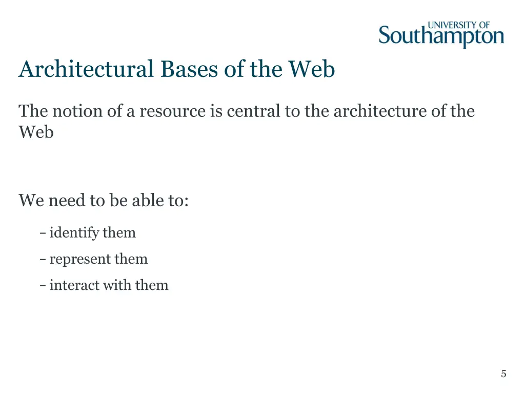 architectural bases of the web
