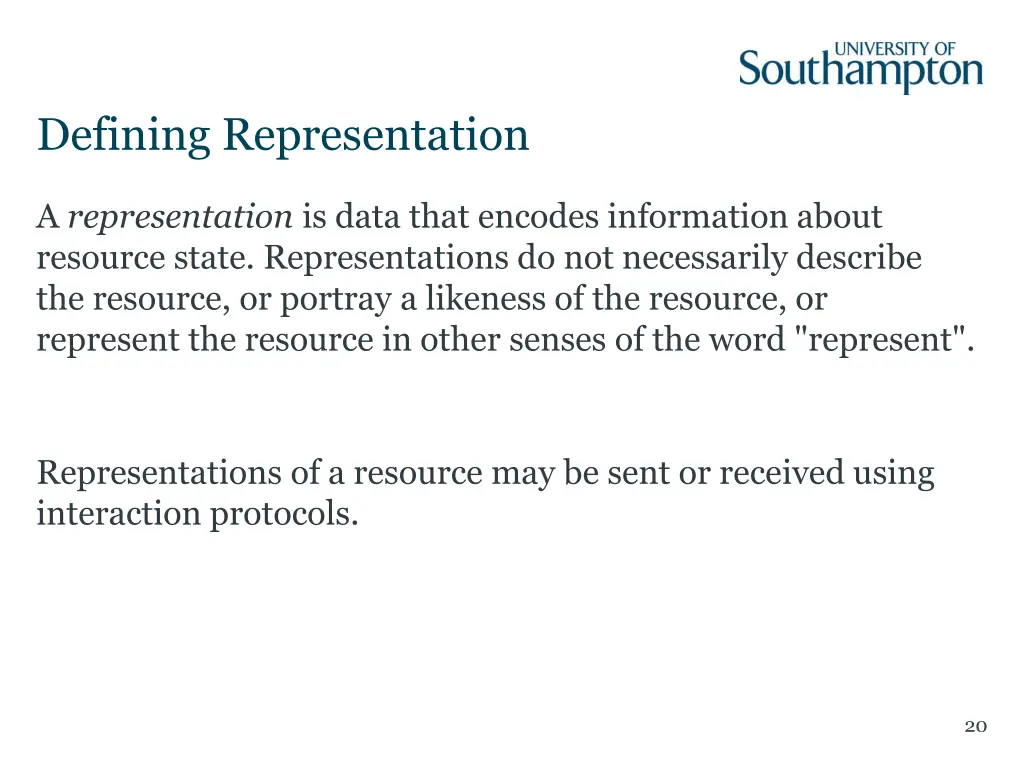 defining representation