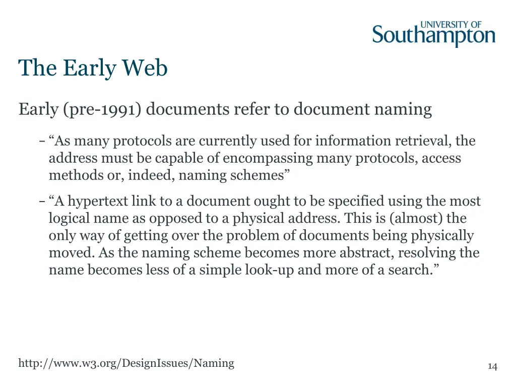 the early web