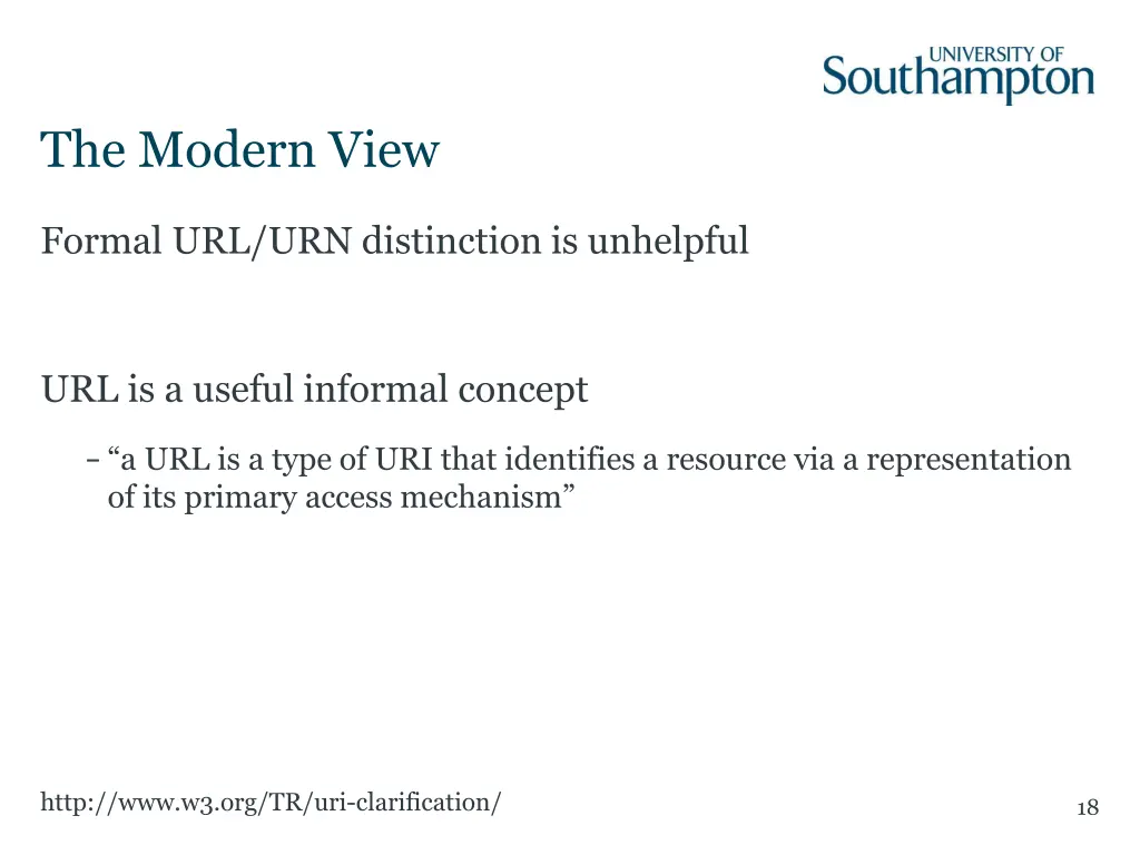 the modern view