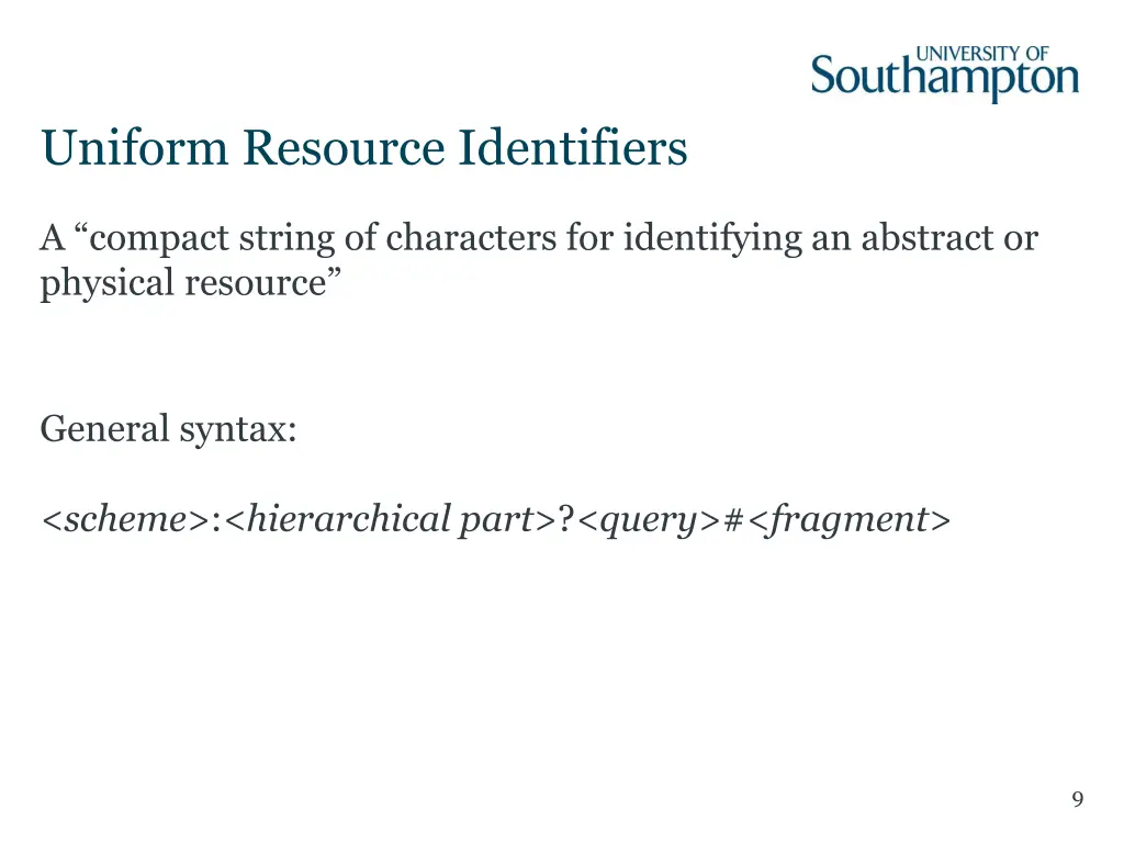 uniform resource identifiers