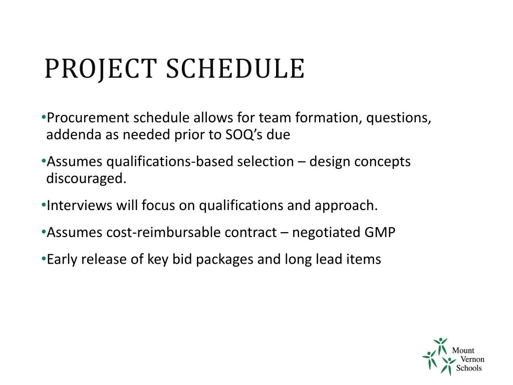 project schedule 2