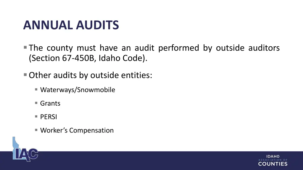 annual audits
