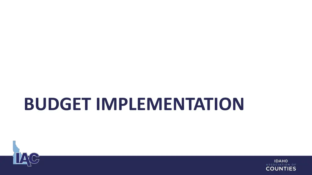 budget implementation