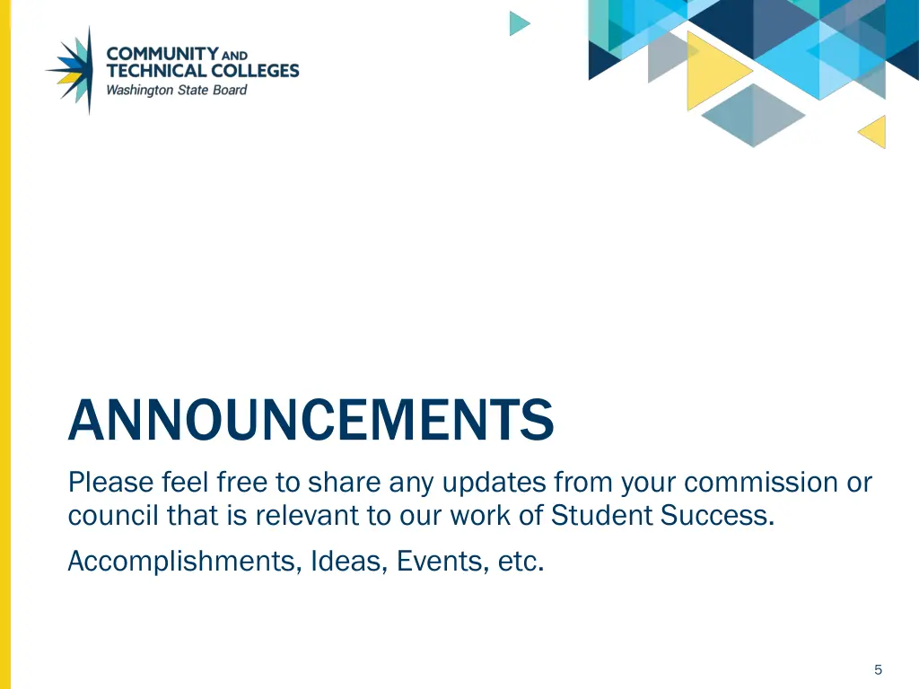 announcements please feel free to share