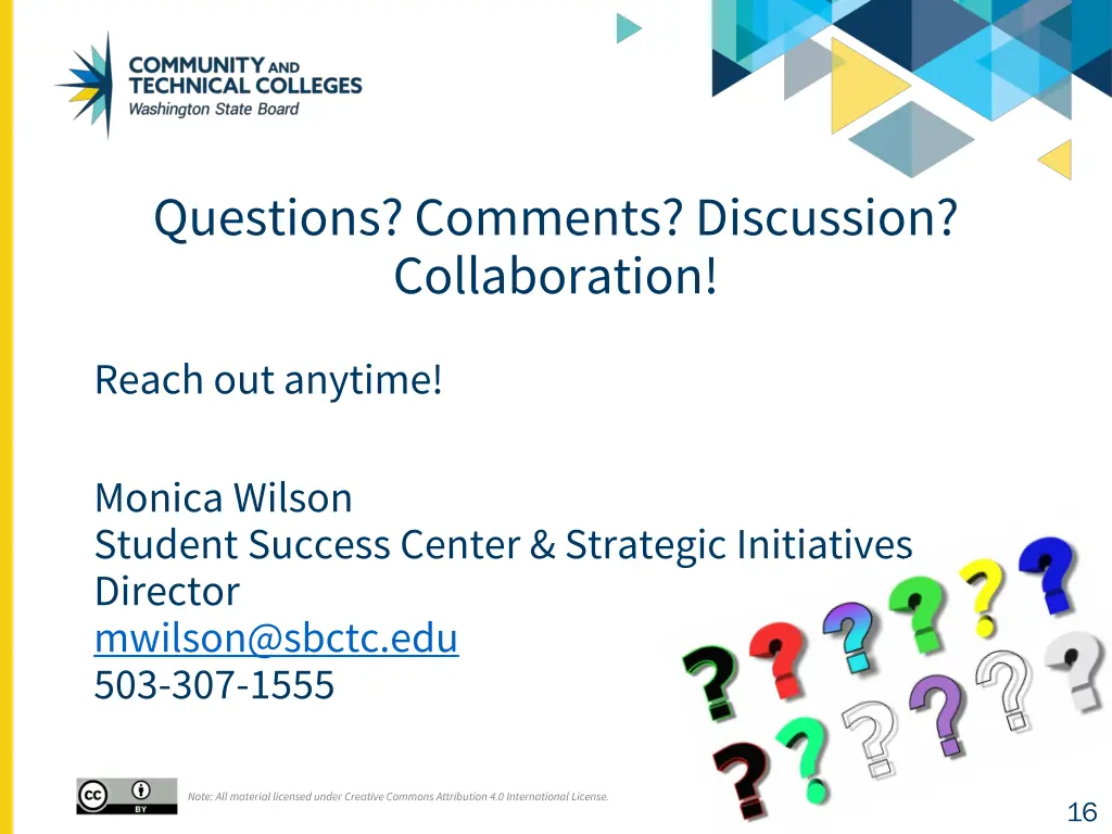questions comments discussion collaboration