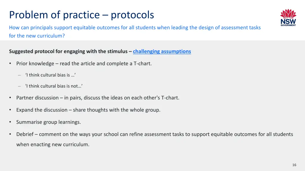 problem of practice protocols
