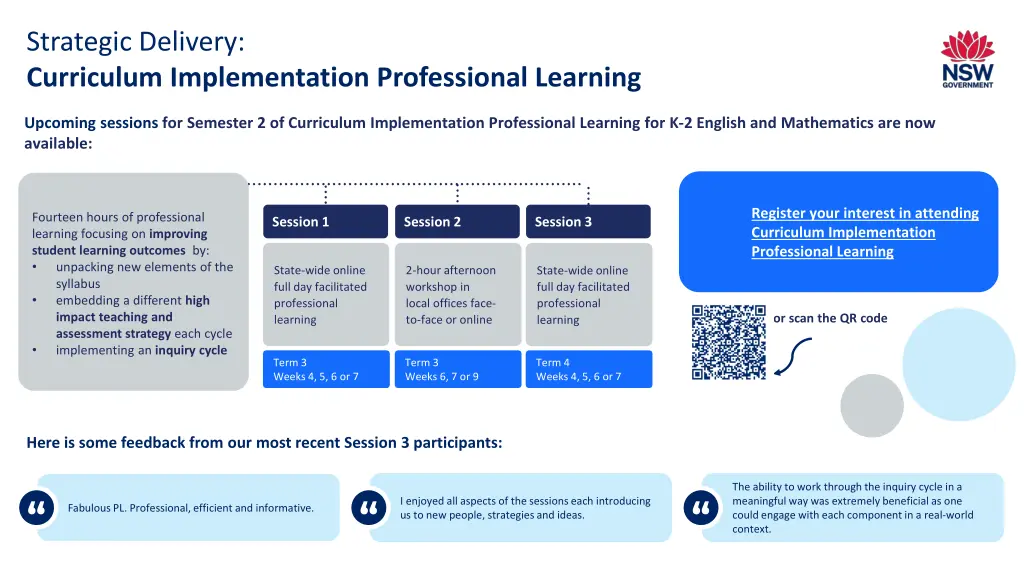 strategic delivery curriculum implementation