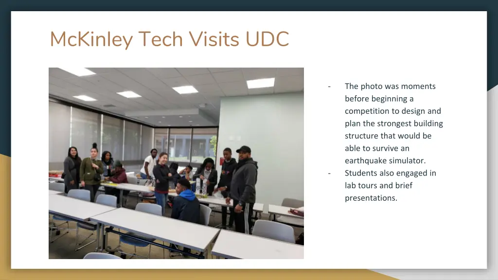 mckinley tech visits udc