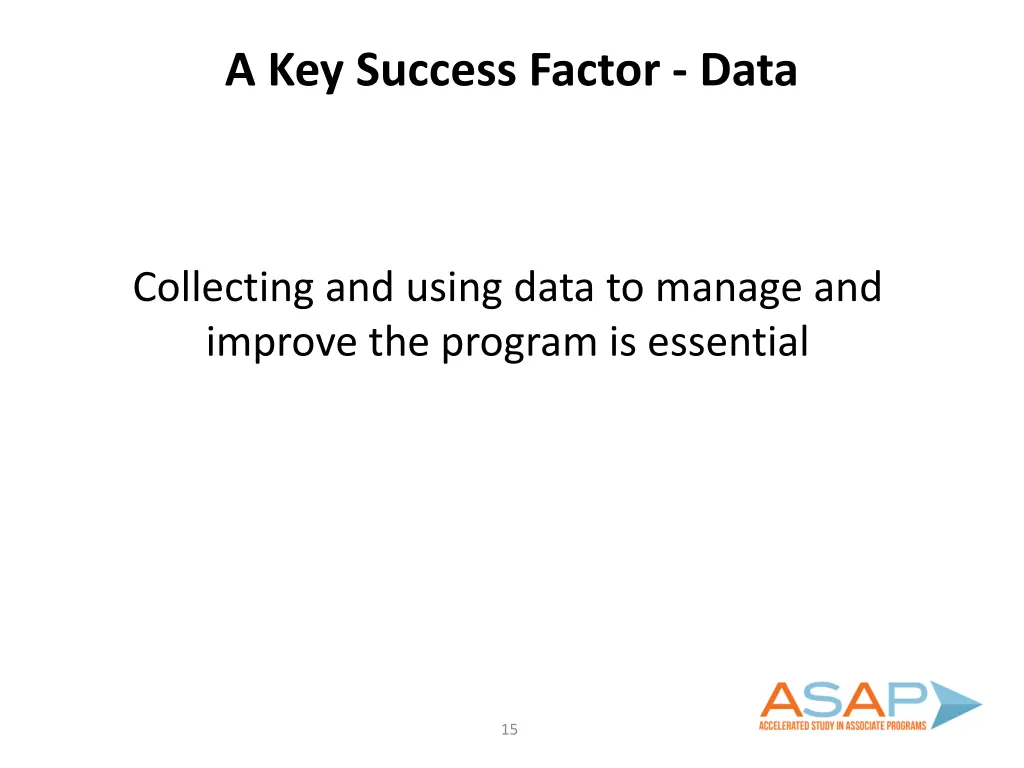 a key success factor data