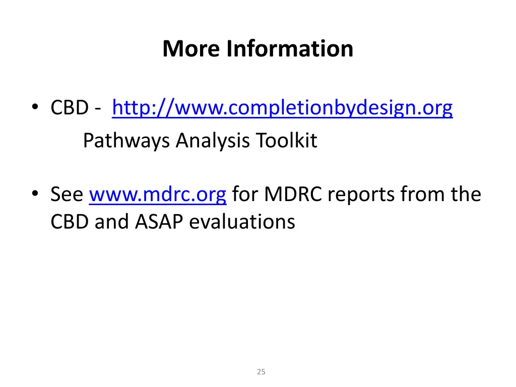 more information