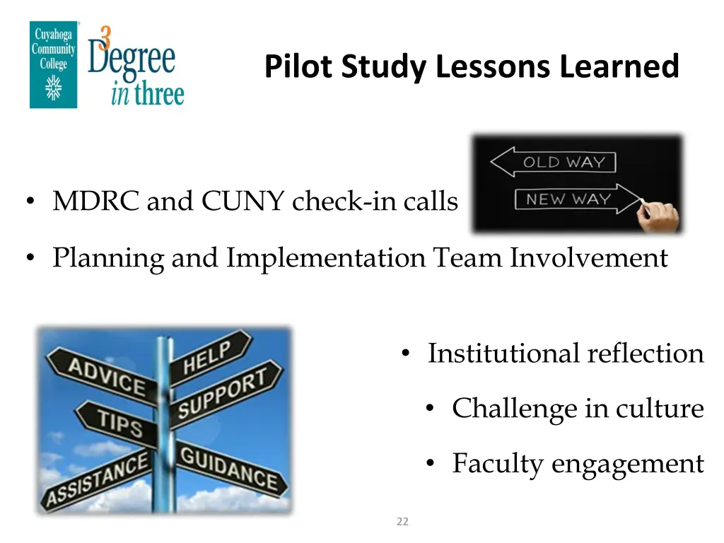 pilot study lessons learned