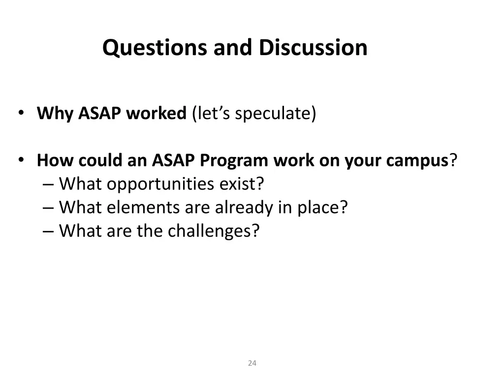 questions and discussion