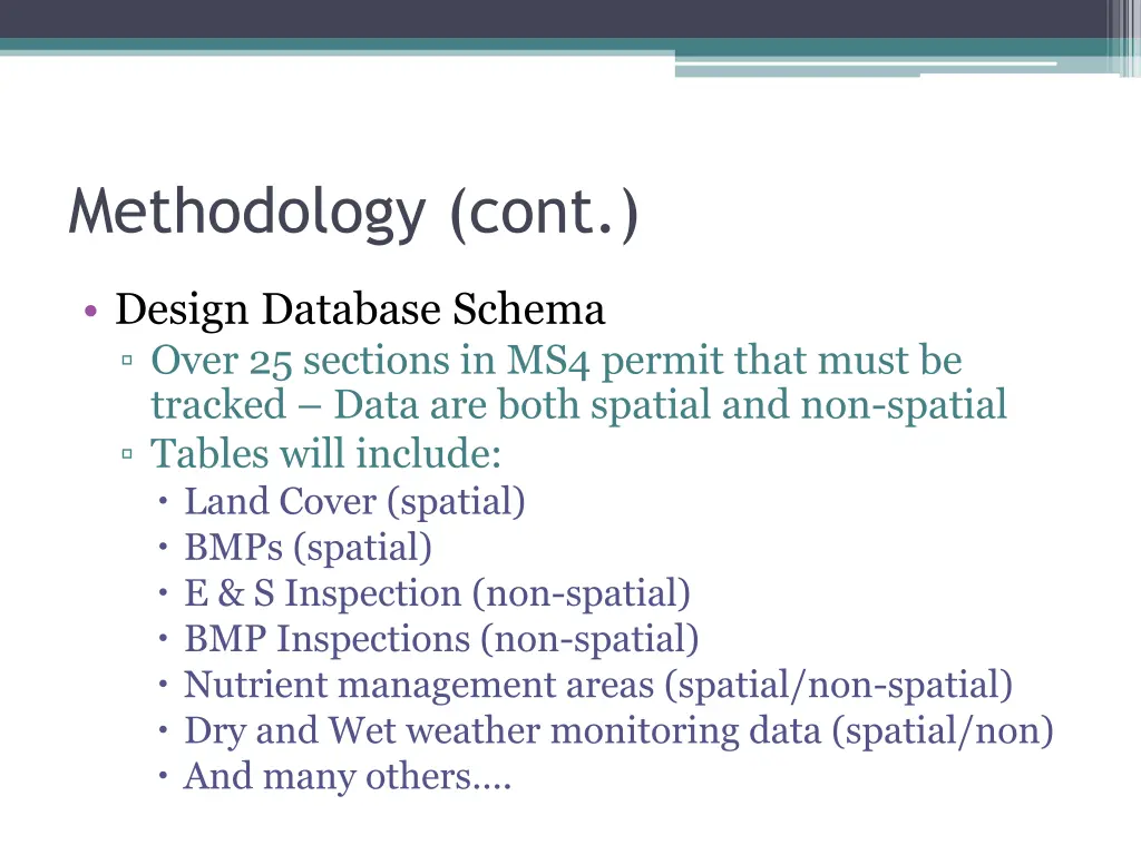 methodology cont