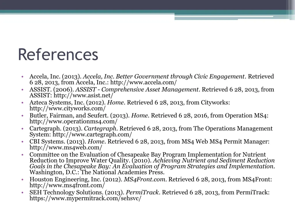 references