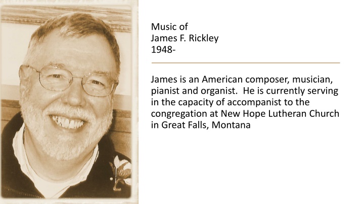 music of james f rickley 1948
