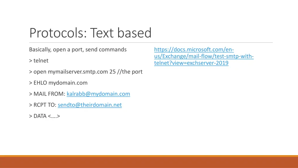 protocols text based