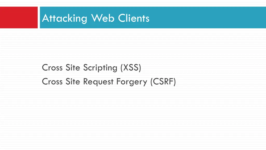 attacking web clients