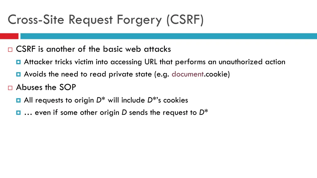 cross site request forgery csrf