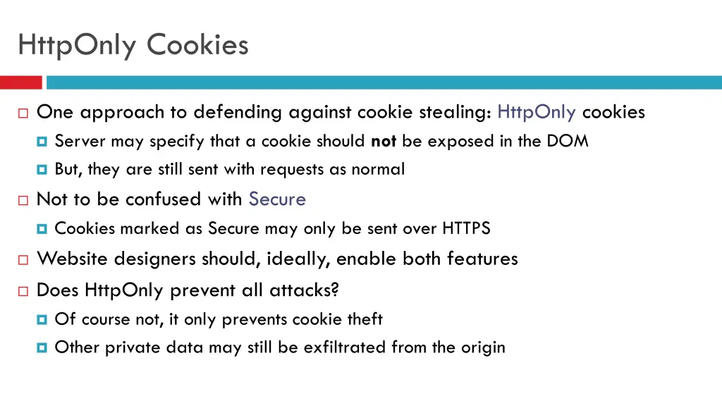 httponly cookies