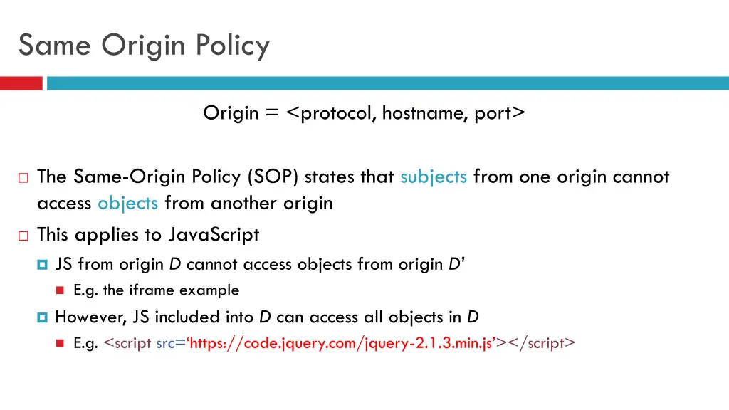 same origin policy 2