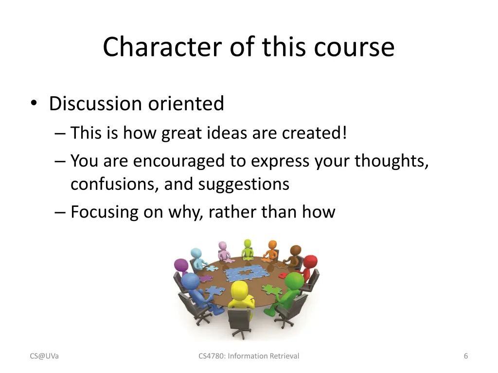 character of this course