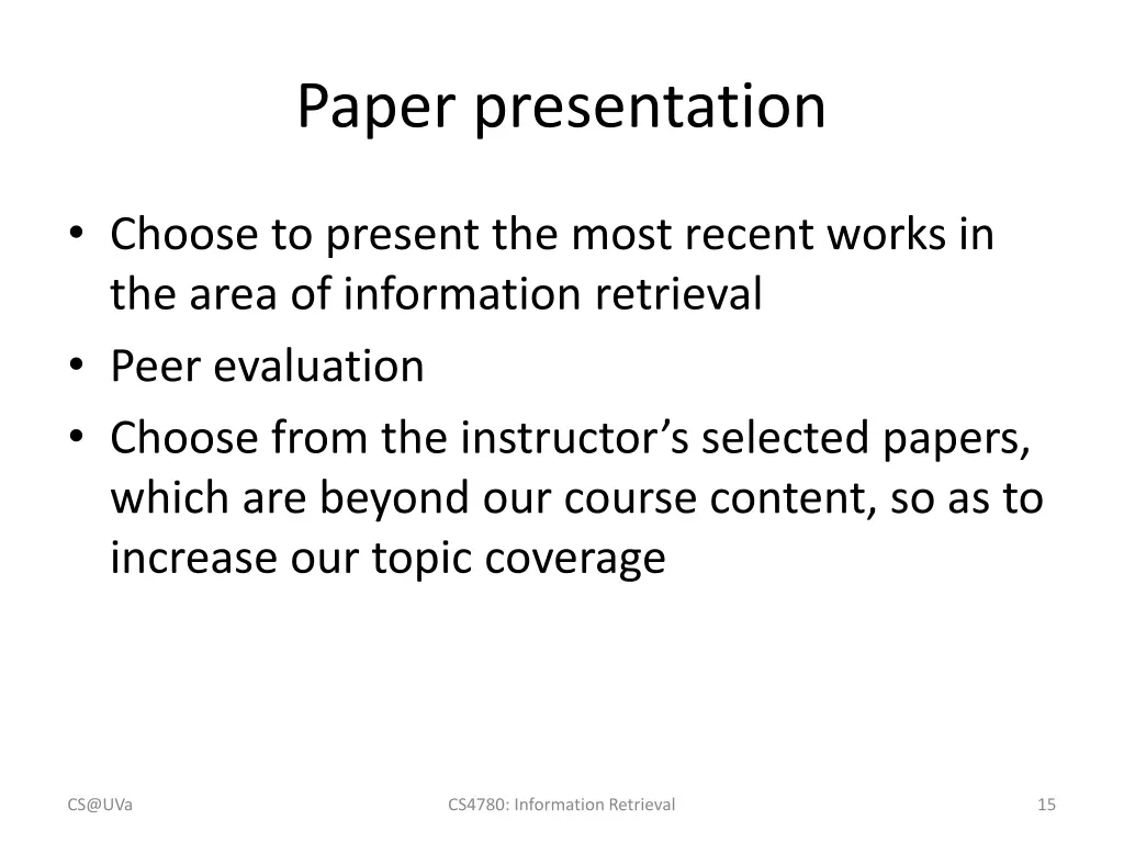 paper presentation