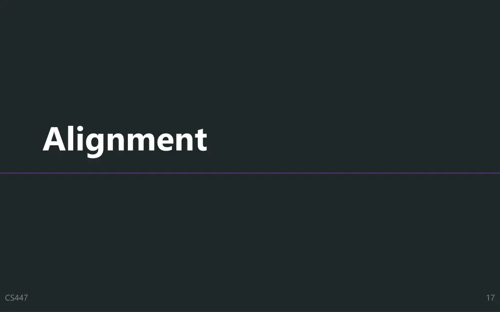 alignment