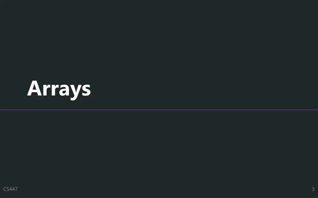 arrays 1