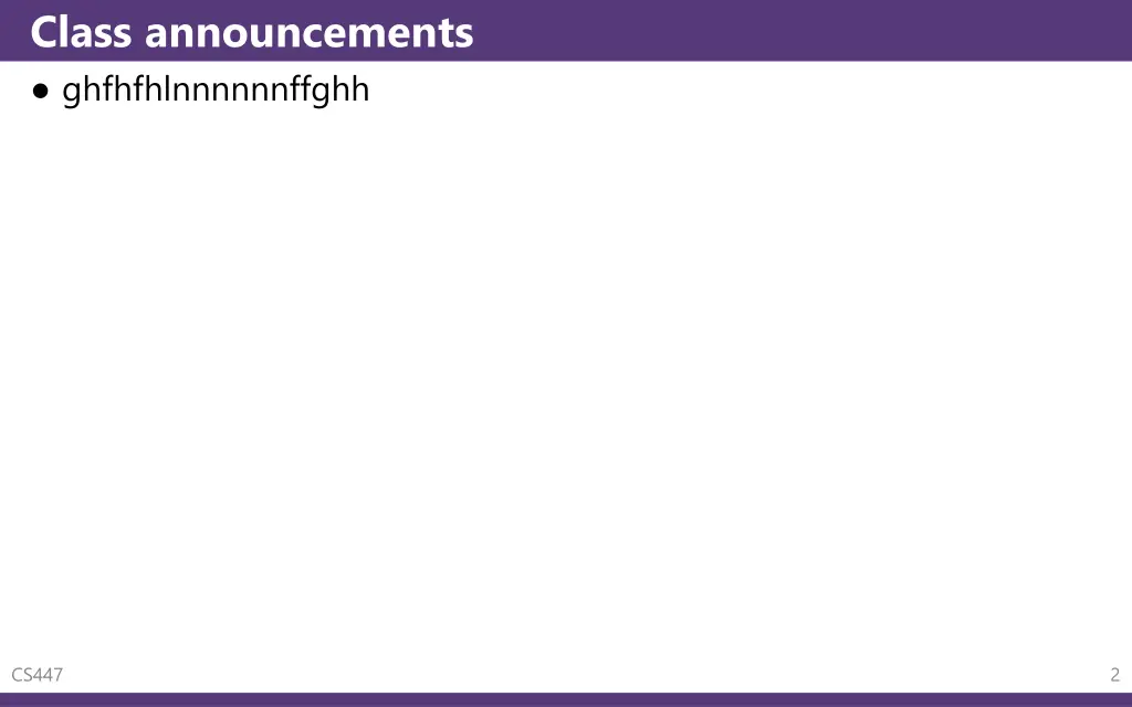 class announcements ghfhfhlnnnnnnffghh