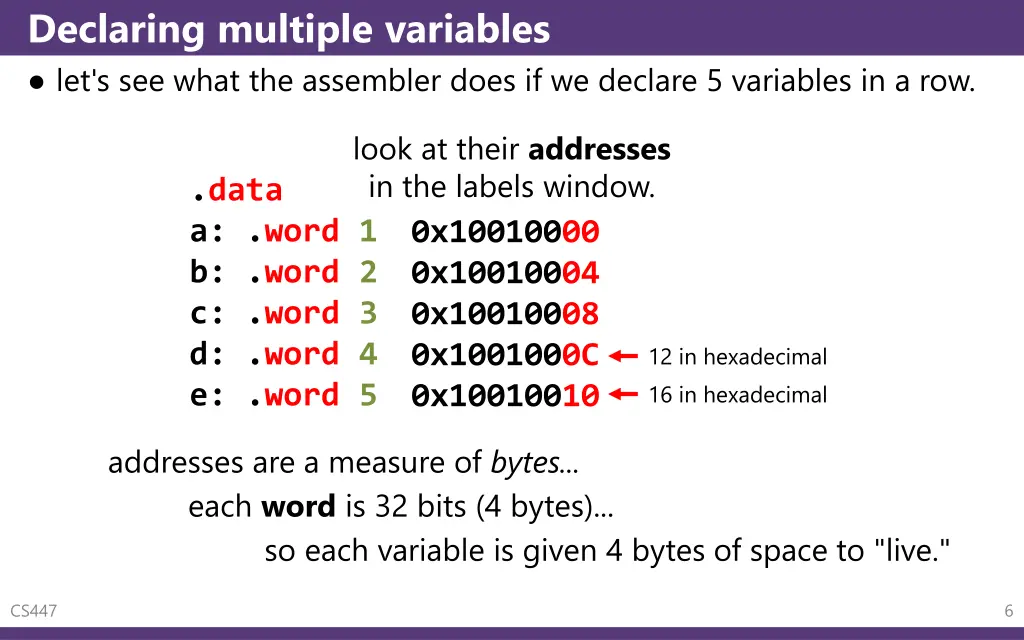 declaring multiple variables let s see what