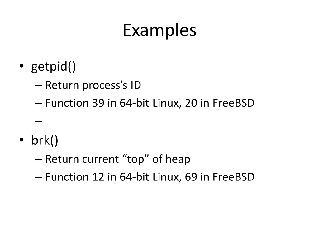 examples