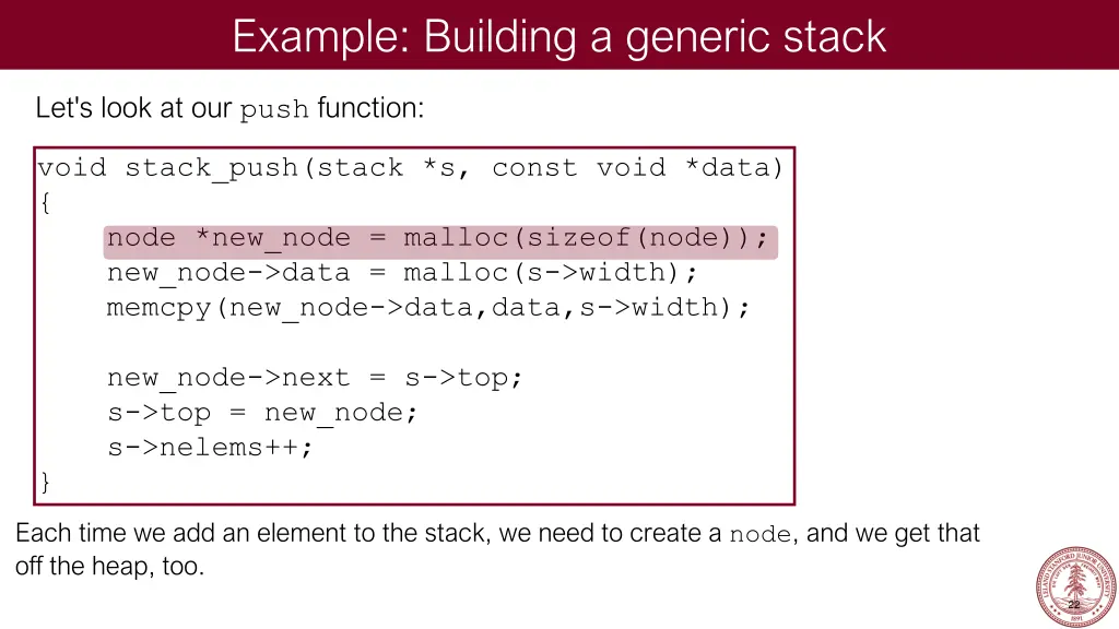 example building a generic stack 12