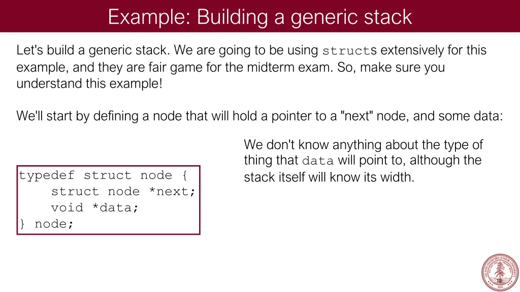 example building a generic stack 2