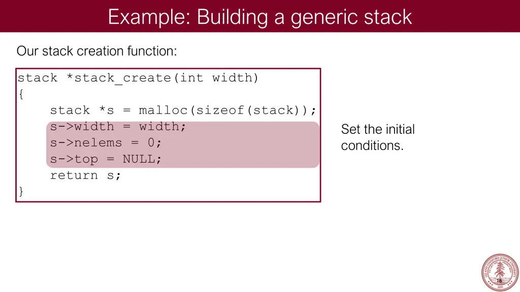 example building a generic stack 8