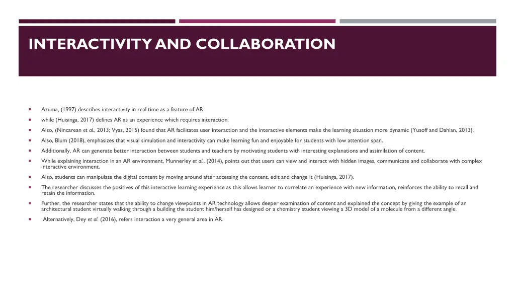 interactivity and collaboration
