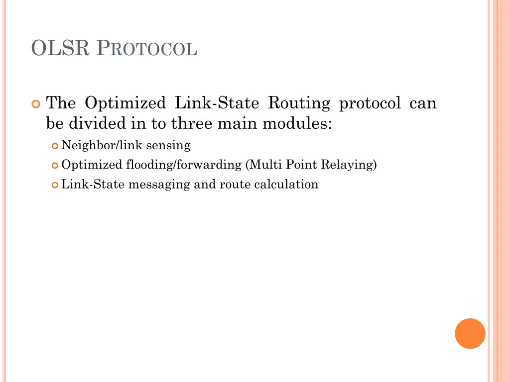 olsr p rotocol