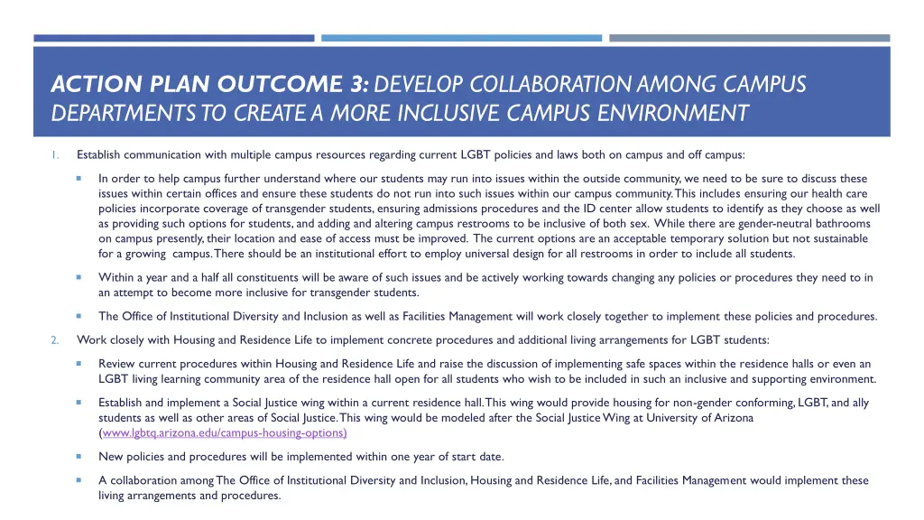 action plan outcome 3 develop collaboration among